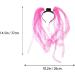 FOMIYES LED Braid 1pc Glow in Dark Headwear Led Flash Braid Hair Hoop Funny Headwear for Halloween Easter Party Hair Band Mardi Gras Noodle Braid Hair Accessories Bride Headband To Weave One Size Pink - Buy Online on GoSupps.com