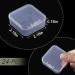 JANYUN 24pcs Transparent Plastic Storage with Lids Small Plastic Containers Plastic Rectangle Containers Box for Storage Beads Crafts Stamps Clay Jewelry Sewing Pins 2.16 2.16 0.78 Inches - Buy Online on GoSupps.com