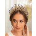 IYOU Halo Wedding Headband Crystal Blue Hair Bands Crown Beads Party Bridal Hair Accessories for Women - Buy Online on GoSupps.com