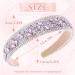 Flayem Rhinestone Headband Glitter Sparkly Crystal Hair Hoop Gorgeous Padded Wide Hair band Jewelry Accessories Prom Banquet Headwear for Women and Girls (Pink) - Buy Online on GoSupps.com