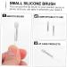 MAGICLULU 12pcs Silicone Lip Brush Travel Lip Brush Lip Makeup Brush Silicone Lip Scrubber Mini Tools Lip Applicators Lip Mask Applicator Flat Silica Gel White Concealer Brush 5.00X1.00X0.50CM White - Buy Online on GoSupps.com