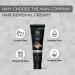 Buy The Man Company Hair Removal Cream with Charcoal & Turmeric - 100g | Dermatologically Tested for All Skin Types - Fast International Shipping - Buy Online on GoSupps.com
