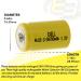 Buy 2x 2/3A Size 1.2V 700mAh NiCD Rechargeable Batteries - Ideal for iBeacons IoT Devices Emergency Lighting & More | Fast International Shipping - Buy Online on GoSupps.com
