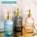 Versatile Glass Soap Dispenser Bottle with Pump 14 Oz Dripless Pump Bottle Refillable Liquid Hand Jar Dispenser for Bathroom Countertop Kitchen Laundry Room(Grey 2 Pack) - Buy Online on GoSupps.com