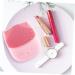Didiseaon Face Brush Electric Washing Machine Silicone Exfoliating Pad Face Cleaning Pad Pore Cleaning Device Silicone Facial Brush Electric Massagers Silica Gel Detergent Pink Frosted - Buy Online on GoSupps.com