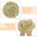 OMGREAT 2PCS Thick Updo Messy Hair Buns Curly Wavy Ponytail Extensions - Bleach Blonde Color - Hair Scrunchies for Women and Girls - Buy Online on GoSupps.com