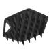 Beard Exfoliating Brush Soft Silicone Face Scrubber Promotes Hair Growth Enhances Circulation Deep Cleansing Easy Storage with Suction Cup Skin Friendly (Black)