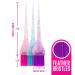 Colortrak Mini Glitter Trio Brush & Bowl Set - Colorful Feather Bristle Brushes & Stackable Color Bowls - Set of 3 - Buy Online on GoSupps.com