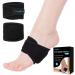 FunisFun Arch Support Plantar Fasciitis Relief Braces/Sleeve Orthotic Compression Support Wrap Aids for Foot Care  Feet Pain Relief  High Arches  Flat Feet  Heel Spurs(One Size  Adjustable) 1 Pair Black