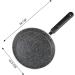 RUNROTOO 1pc maifan cookware Non Sticking Frying pan 12 inch nonstick Frying pan Egg pan Granite Skillet pan pan Cooking pan Non Stick Ceramic Griddle nonstick Skillet deep Steak pan Fried 34x18.5x2cm Black - Buy Online on GoSupps.com