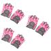 Melistes 3 pairs of children bike gloves bike accessories fishing accessories Fitness gloves Fitness gloves Winter gloves riding gloves bicycle gloves girls child elasticity nylon 11.50x8.50cmx3pcs as shown x 3 pieces