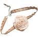 Vsilay Elegant Floral Necklace for Women - Unique Brown Flower Choker - Perfect for Weddings & Celebrations - Buy Online on GoSupps.com