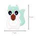 PREMYO Squirrel Teething Ring - BPA Free Silicone Baby Teether Cooling Teething Aid for Pain Relief - Soft Mint Color - Buy Online on GoSupps.com
