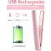 JMFONE Cordless Hair Straightener & Curler 2-in-1 | Portable USB-C Rechargeable Flat Iron | Fast Heat Adjustable Temp Perfect for Travel - Pink & Silver - Buy Online on GoSupps.com