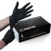 FINITEX Black Nitrile Disposable Gloves 5mil Powder-Free Latex-Free - 100 PCS Large Size for Cleaning and Food Handling - Buy Online on GoSupps.com