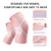 Buy X-Large Pink Knee Support Brace for Women - Compression Sleeves for Joint Pain Relief Arthritis Injury Recovery | Ideal for Jogging & Sports - Buy Online on GoSupps.com