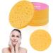 AUAUY Compressed Facial Sponges 60 Count Cellulose Facial Sponges for Daily Cleansing 100% Natural Wood Pulp Cotton Face Washing Sponge for Facial Cleansing Exfoliating Mask Makeup Removal 60 Beige - Buy Online on GoSupps.com