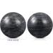 2 Pieces Jade Hand Massage Balls - Baoding Balls for Acupuncture & Hand Exercise (Black & Gray) - International Shipping - Buy Online on GoSupps.com