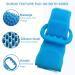 iHacsan Silicone Bath Body Brush - Double-Sided Exfoliating Back Scrubber for Shower & Spa - Skin Massage - Blue - Buy Online on GoSupps.com
