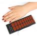 GelMate Semicured Gel Nail Wraps UVLED Lamp Required 20 Strips Real Gel Nail Polish Stickers Terracotta