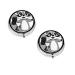 (Cartoon Cute Raccoon) Round Pill Box 3 Compartment Pill Box Mini Decorative Pocket Purse Portable Travel Medicine Tablet Vitamin Holder Organizer Pill Case