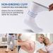 6 Pack Women Cotton Diabetic Non Elastic Loose Socks Gentle Grip Wide Top Ladies Diabetic Socks for Poor Circulation Non-Binding Seamless Soft Top Socks Hosiery Size 4-7 4-7 White - 6 Pairs - Buy Online on GoSupps.com