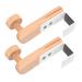 Healeved 2pcs Door Hook Coat Rack Wardrobe Rack Heavy Duty Robe Hook Bedroom Hooks Japanese-Style Hangers 7.50X6.00X2.00CM White
