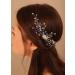 Deniferymakeup Purple Rhinestones Hair Comb Purple Hairpiece Wedding Bridal Violet Hair Accessory for Women and Girls (Silver) - Buy Online on GoSupps.com