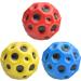 3 Pack Astro Jump Ball |Moon Ball Jumping Rubber Ball|7 cm High Bounce Hole (Red+Yellow+Blue)