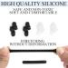 Shop KASESSS 20 Pairs Silicone Glasses Brick Covers - Anti-Slip Comfort Accessories (Black & Transparent) - Buy Online on GoSupps.com