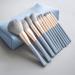 Professional Synthetic Makeup Brush Set - Foundation Blending Concealer Eyeshadow & Blush - Blue - Buy Online on GoSupps.com