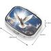 Dove Sky Printing 2 Compartment Small Pill Case - Cute Travel Pill Box Organizer for Purse & Pocket Gifts - Buy Online on GoSupps.com