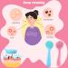 Buy Wllhyf 2-Pack Manual Face Cleaning Brush - Soft Silicone Peeling Pad with PP Handle for Clear Skin (Blue & Pink) - International Shipping - Buy Online on GoSupps.com