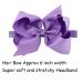 WillingTee 6 Inch Boutique Grosgrain Ribbon Hair Bows Headbands - 30 Colors for Baby Girls, Infants, Toddlers, Kids, Teens - Buy Online on GoSupps.com