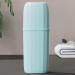 Higyee Travel Toothbrush Case & Organizer | Toothbrush Cup & Toothpaste Holder for School & Camping - Blue - Buy Online on GoSupps.com
