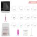 WOOXDYUK Nail Art Set - 24 French Tip Press On Nails with Jelly Glue Nail Rub & Remover | Medium French Style Chain Nails for Perfect Nail Art - Buy Online on GoSupps.com