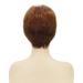 Brown Auburn Pixie Cut Wig for White Women - Natural Layered Synthetic Hair with Bangs - Buy Online on GoSupps.com