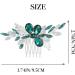 IYOU Bridal Wedding Hair Comb Green Crystal Hair Pieces Prom Bride Wedding Side Combs Hair Accessories for Women - Buy Online on GoSupps.com
