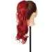 24 Long Dark Red Curly Wavy Wrap Around Ponytail Extension for Women - Buy Online on GoSupps.com