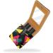 Travel Lipstick Organizer Case - Portable Makeup Bag with Mirror | Abstract Art Geometry Design - Buy Online on GoSupps.com
