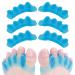 Buy Uxsiya 4 Pairs Toe Separators - Silicone Foot Straightener Gel Orthotics (FreeSize) - Comfort & Relief for Toes - Blue - Buy Online on GoSupps.com