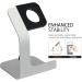 Tranesca Watch Charger Stand Holder Dock for Series 8/7 / 6/5 / 4/3 / 2/1/ SE (38mm / 40mm / 41mm / 42mm / 44mm / 45mm) - Silver Grey - Must Have Watch Accessories - Buy Online on GoSupps.com