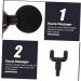 Gririw Portable Fascia Gun - Muscle Relaxation & Percussion Massage Tool for Fitness | USB Accessories Compact 14x14x4.3cm Black - Buy Online on GoSupps.com