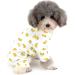 Zunea Little Dog Overall - Enchanting Banana Romper | Soft Cotton Pajama Clothing for Pets Unisex 4-Legged Sleepwear for Cats & Puppies (Pack of 1) - Buy Online on GoSupps.com
