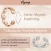 Cigmag 2PCs Magnetic Lymph Drainage for Women - 99% Pure Copper Adjustable Finger Rings in Silver & Rose Gold with Gift Box - Buy Online on GoSupps.com