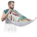 Cartoon Seashells Beard Bib Apron Beard Bib Hair Catcher for Men Shaving and Trimming Non-Stick Waterproof Beard Cape Grooming Cloth with 2 Suction Cups Gifts for Men