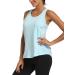 HLXFHB Women's Workout Tank Top - Sky Blue, S - Buy Online on GoSupps.com
