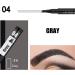 Eyebrow Pencil with Multi Forks | Long-Lasting and Waterproof Eye Brow Contouring | Everyday Women Cosmetics for Eyes for Home Working Traveling Gathering Dating Hixip 4# Gray - Buy Online on GoSupps.com