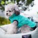 Docio Dog Winter Coat - Cotton Padded Jacket for Small Dogs - Turquoise Vest with Crawl Bag (1-Pack) - Buy Online on GoSupps.com