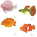 Numama Artificial Fish for Aquarium Decoration Fish Tank Colorful Decoration Landscape Ornaments Floating 4pcs Set